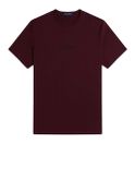 t-shirt fred perry embroidered da uomo - bordeaux