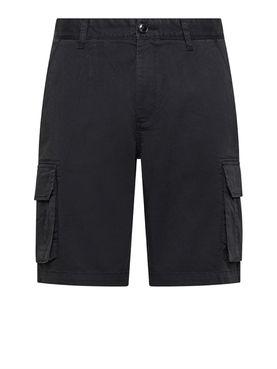 Bermuda Casual Sun68 Cargo Pocket da Uomo - Nero