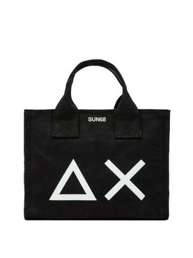 Borsa a Mano Sun68 Extra Small Canvas da Donna - Nero