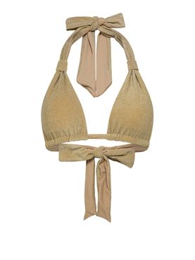Bikini Pezzo Sopra Sun68 American Lurex da Donna - Oro