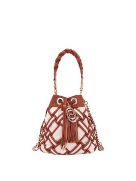 Borsa a Secchiello La Carrie Roads Canvas da Donna - Marrone