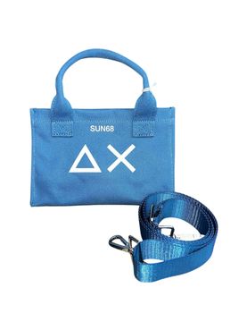 Borsa a Mano Sun68 Extra Small Canvas da Donna - Blu