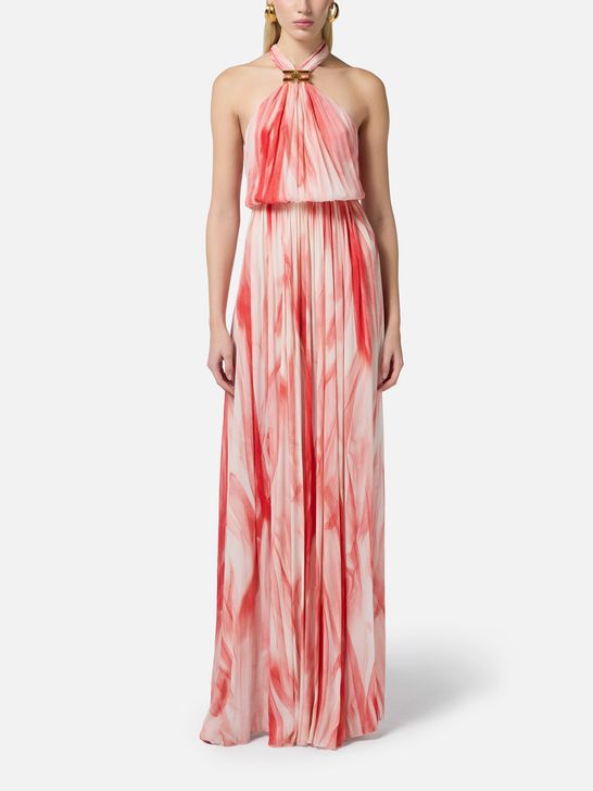 Elisabetta Franchi Longuette Dress Red - Women's | Zedstore