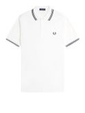 polo fred perry twin tipped da uomo - bianco