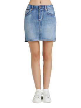 Take Two Minirock Denim - Damen