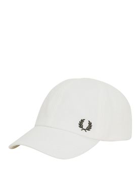 Berretto con Visiera Fred Perry Pique Classic Unisex - Bianco