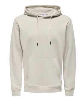 Felpa Cappuccio Only e Sons da Uomo - Avorio