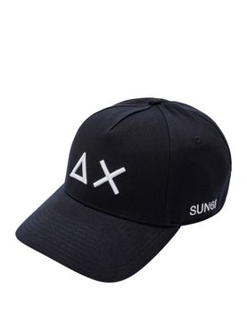 Berretto con Visiera Sun68 Logo da Uomo - Blu