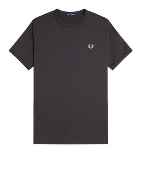 T-shirt Fred Perry Ringer da Uomo - Grigio