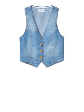 Gaelle Gilet Blue - Women's