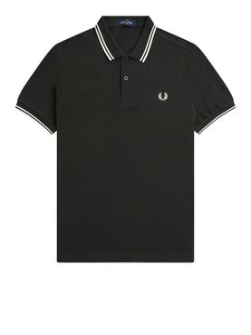 Fred Perry Herren Poloshirt Twin Tipped - Grün