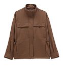 giubbino jeanne baret sunflower da donna - marrone