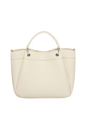 Borsa Shopper Armani Exchange da Donna - Avorio
