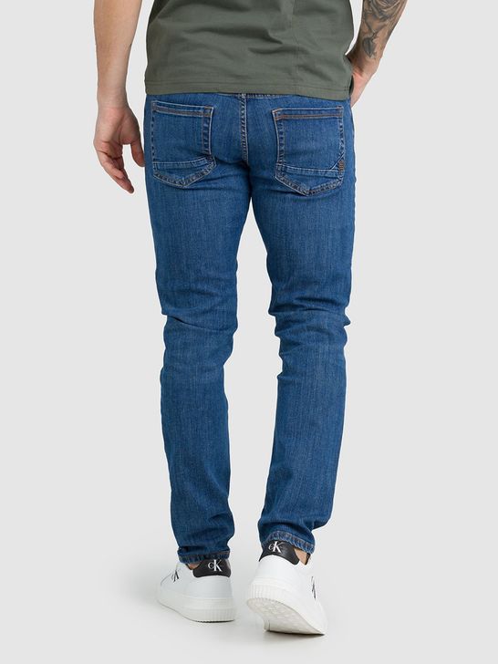 Jeans Slim Jaggy Russel da Uomo Denim Zedstore