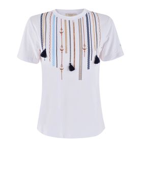 T-shirt Yes Zee da Donna - Bianco