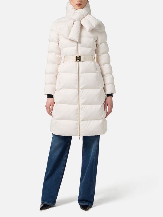 ジャケット・アウター ELISABETTA FRANCHI Elisabetta Franchi Women's Down Jacket - Milk | Zedstore