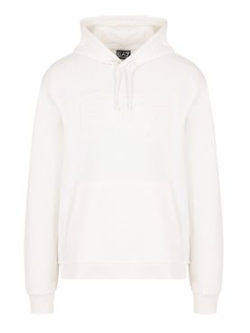 Felpa Cappuccio Ea7 da Uomo - Bianco