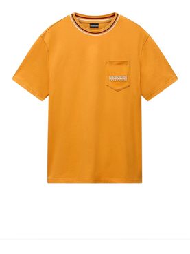 T-shirt Napapijri S-Murlo da Uomo - Arancione