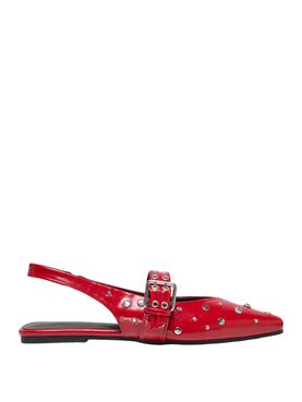 Ballerina Only Aura Slingback Buckle da Donna - Rosso