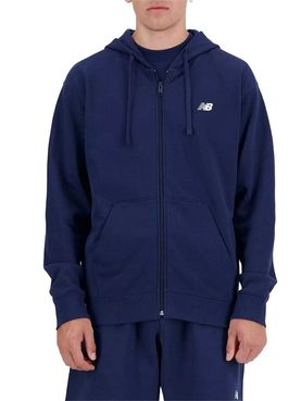 Felpa Zip New Balance da Uomo - Blu