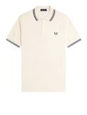 polo fred perry twin tipped da uomo - avorio