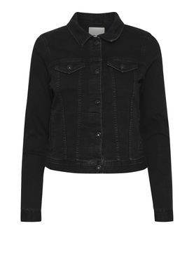 Giubbino di Jeans Ichi da Donna - Nero
