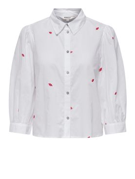 Camicia Only Candy Cropped da Donna - Bianco