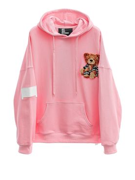 Felpa Cappuccio Mod wave movement Unisex - Rosa