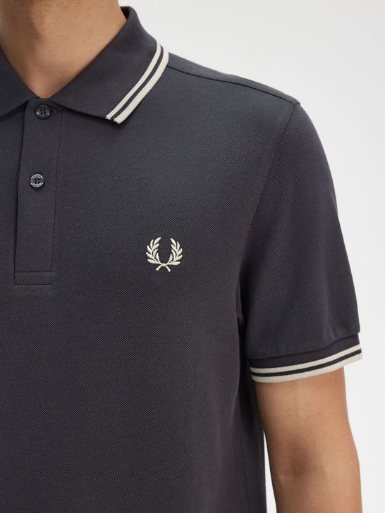 Polo Shirt Camicia Fred Perry Quadretti Polo Manica Corta Fred Perry Fred  Perry Polo Grey Men's Zedstore