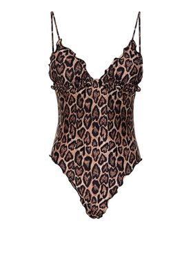 F**K Women's One Piece Swimsuit - Spotted