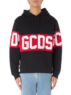 Felpa Cappuccio Gcds da Uomo - Nero