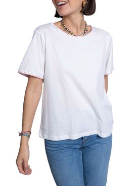 Ichi Damen-T-Shirt - Weiß