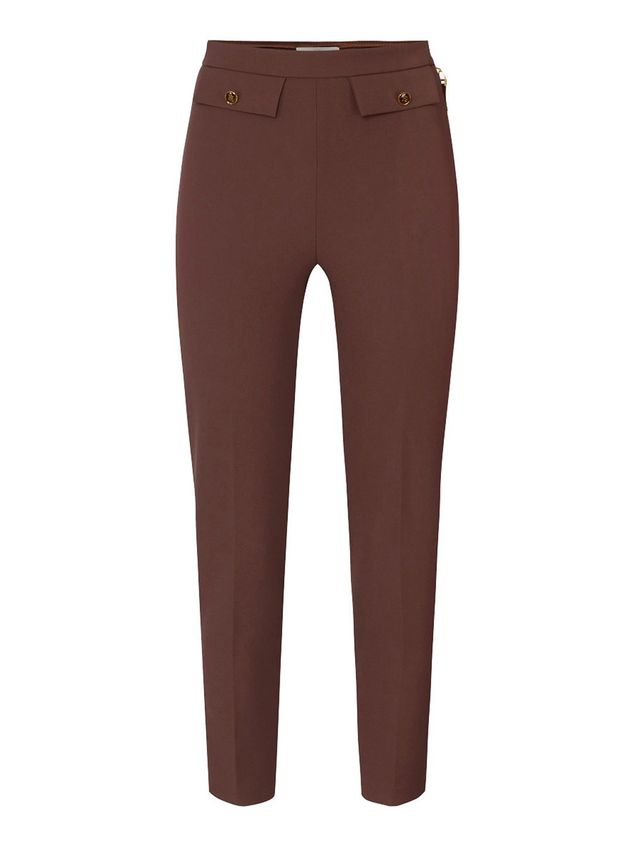 Stehmann Ina-532 - Pantaloni Capri a pois Nero 42