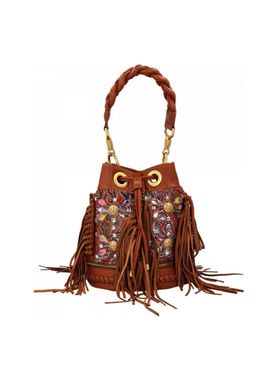 Borsa a Secchiello La Carrie Legacy Bucket da Donna - Marrone