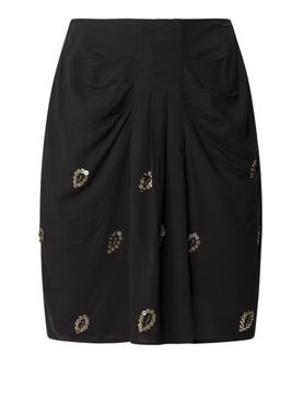 Pepe Jeans Damen Emeric Midirock - Schwarz