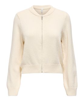 Cardigan Only Thora Bomber da Donna - Avorio