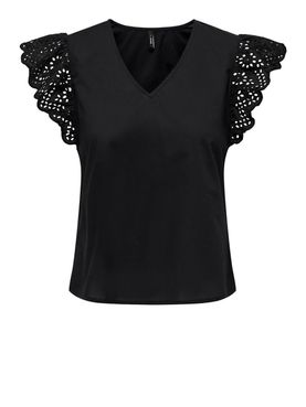 Only Lou Life Emb Women's Top - Schwarz