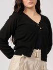 cardigan-yes-zee-da-donna-nero-24d1b1