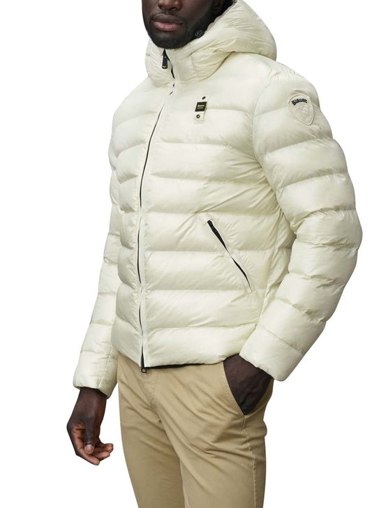 Piumino Blauer Adams da Uomo Bianco Zedstore