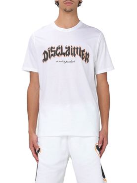 T-shirt Disclaimer da Uomo - Bianco