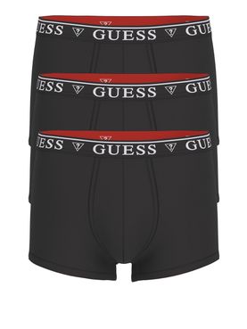 Boxer Guess Brian Hero Trunk 3 Pack da Uomo - Nero