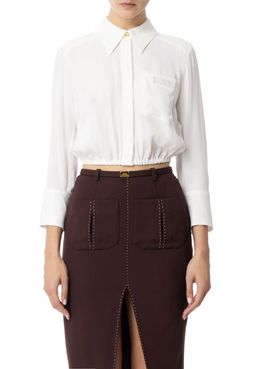 Elisabetta Franchi Shirt Ivory - Women's