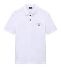 polo napapijri elbas da uomo - bianco