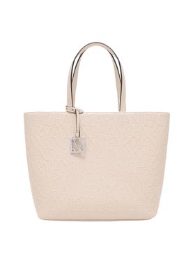 Borsa Shopper Armani Exchange da Donna - Avorio