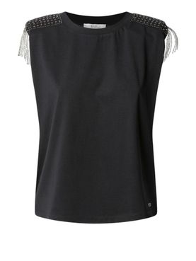 T-shirt Pepe Jeans Vatiana da Donna - Nero