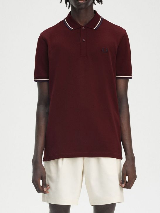 polo-fred-perry-twin-tipped-da-uomo-bordeaux-1d9f91