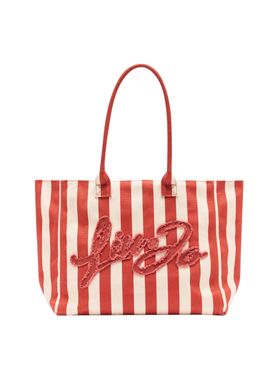 Borsa Shopper Liu Jo da Donna - Marrone Avorio