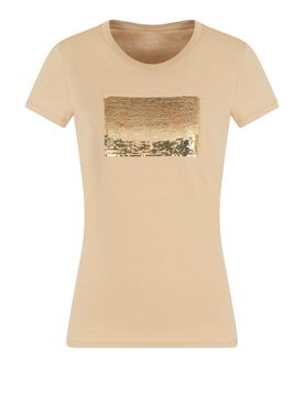T-shirt Armani Exchange da Donna - Beige