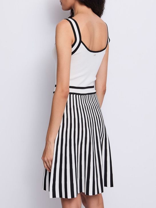 vestito-mini-gaudi-da-donna-bianco-nero