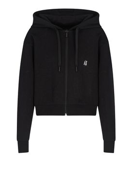 Armani Exchange Sweatshirt Zip Schwarz - Damen